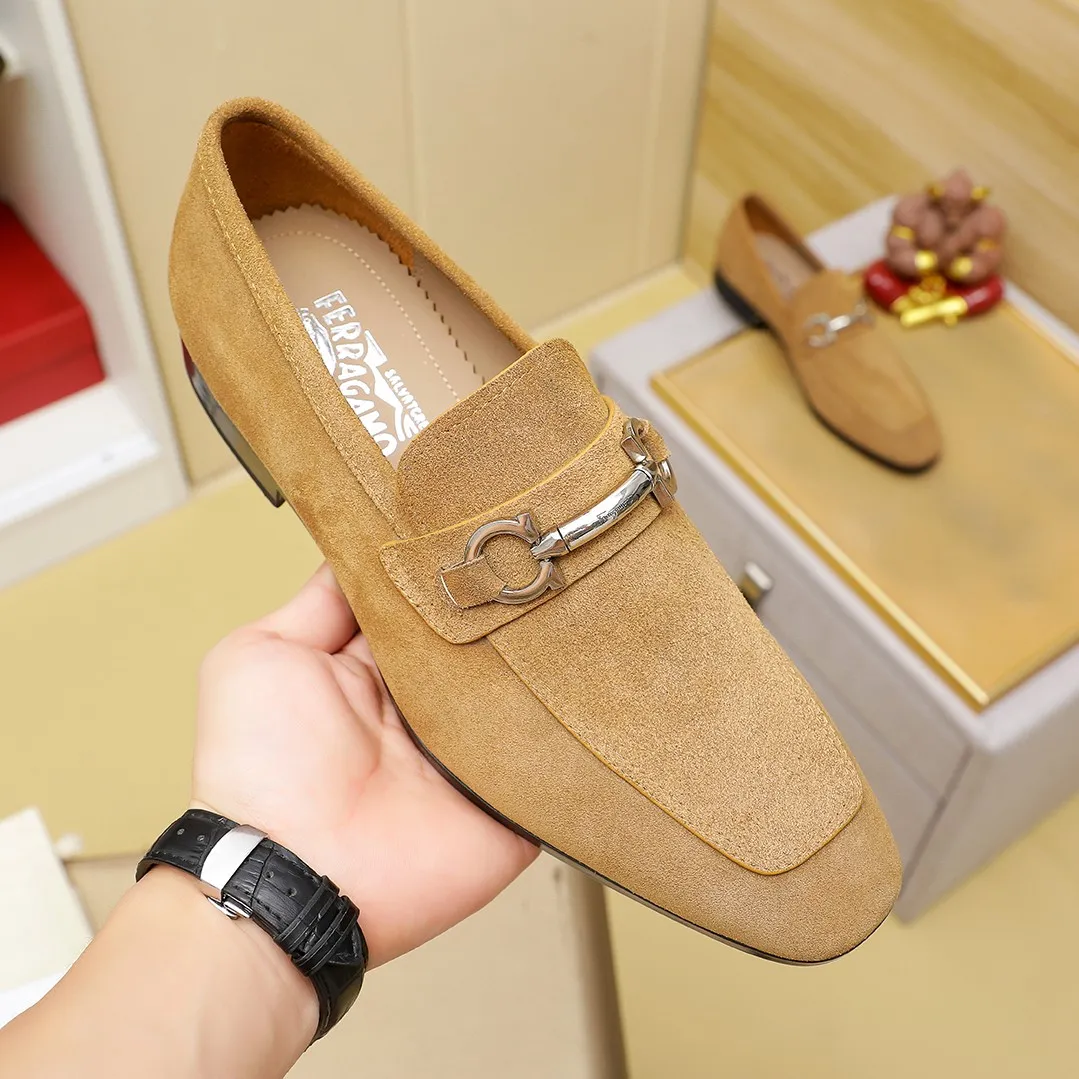 Men's shoes 💰600 🕷🕷🐂【Ferragamo】 Popular fashionable casual shoes🇨🇳Official website counter 1:1 production, original mold opening💯Good quality can be seen, imported high-end first-layer pebbled calfskin, water-dyed🐂leather lining🌿very clear texture, high-quality waterproof, non-slip and wear-resistant outsole🎋high quality and low price, truly handmade🍓, 7 colors available! Code number 38-44 (45. To be customized)